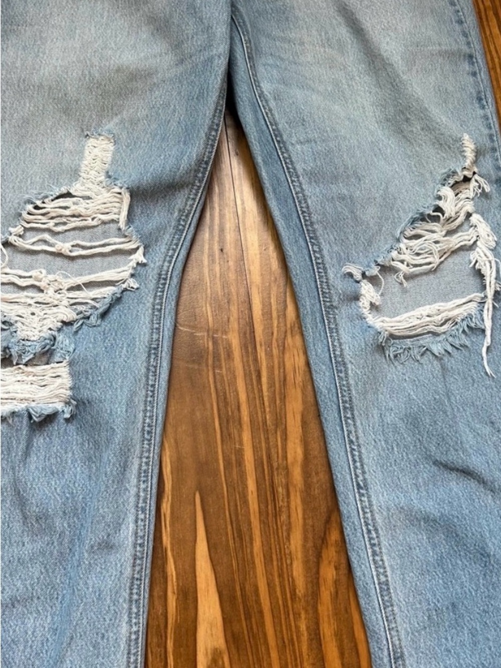 Cello Light Blue Distressed Straight-Leg Jeans - Picture 5 of 8